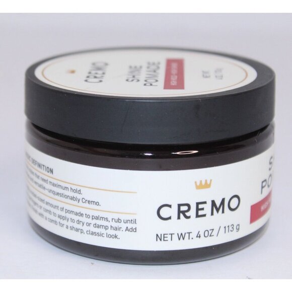 Cremo Shine Pomade High Hold 4 oz. Classic Definition Slick Syles New Unopened - Picture 7 of 7